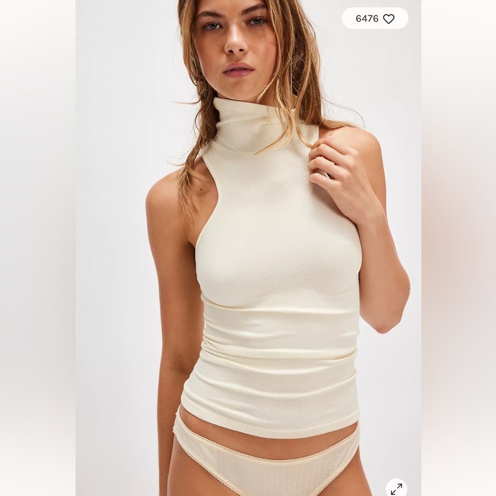 Free people Always Ready Seamless Turtleneck Tank M/L